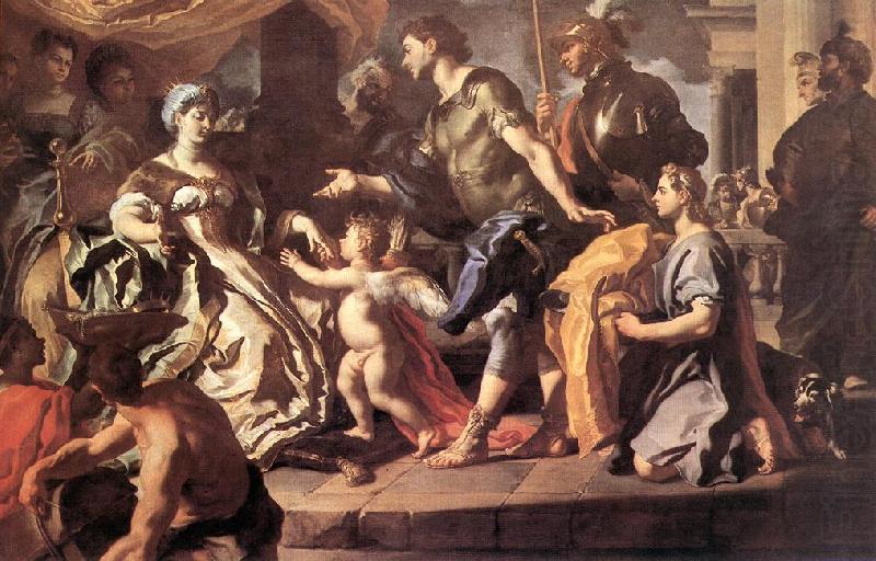 Francesco Solimena Dido Receiveng Aeneas and Cupid Disguised as Ascanius china oil painting image
